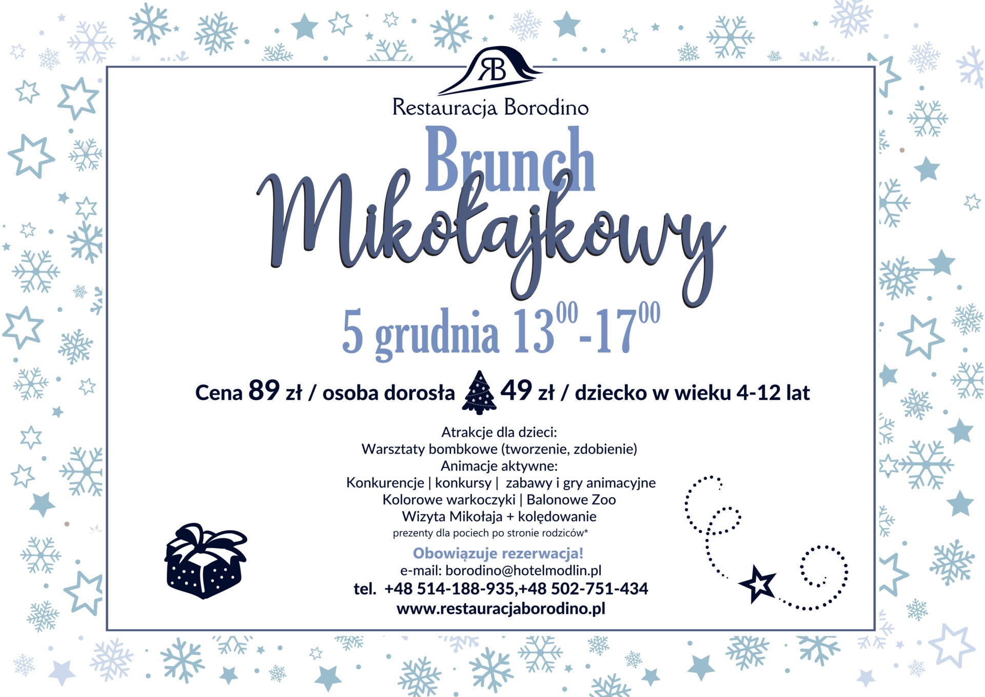 You are currently viewing Brunch Mikołajkowy w Restauracji Borodino